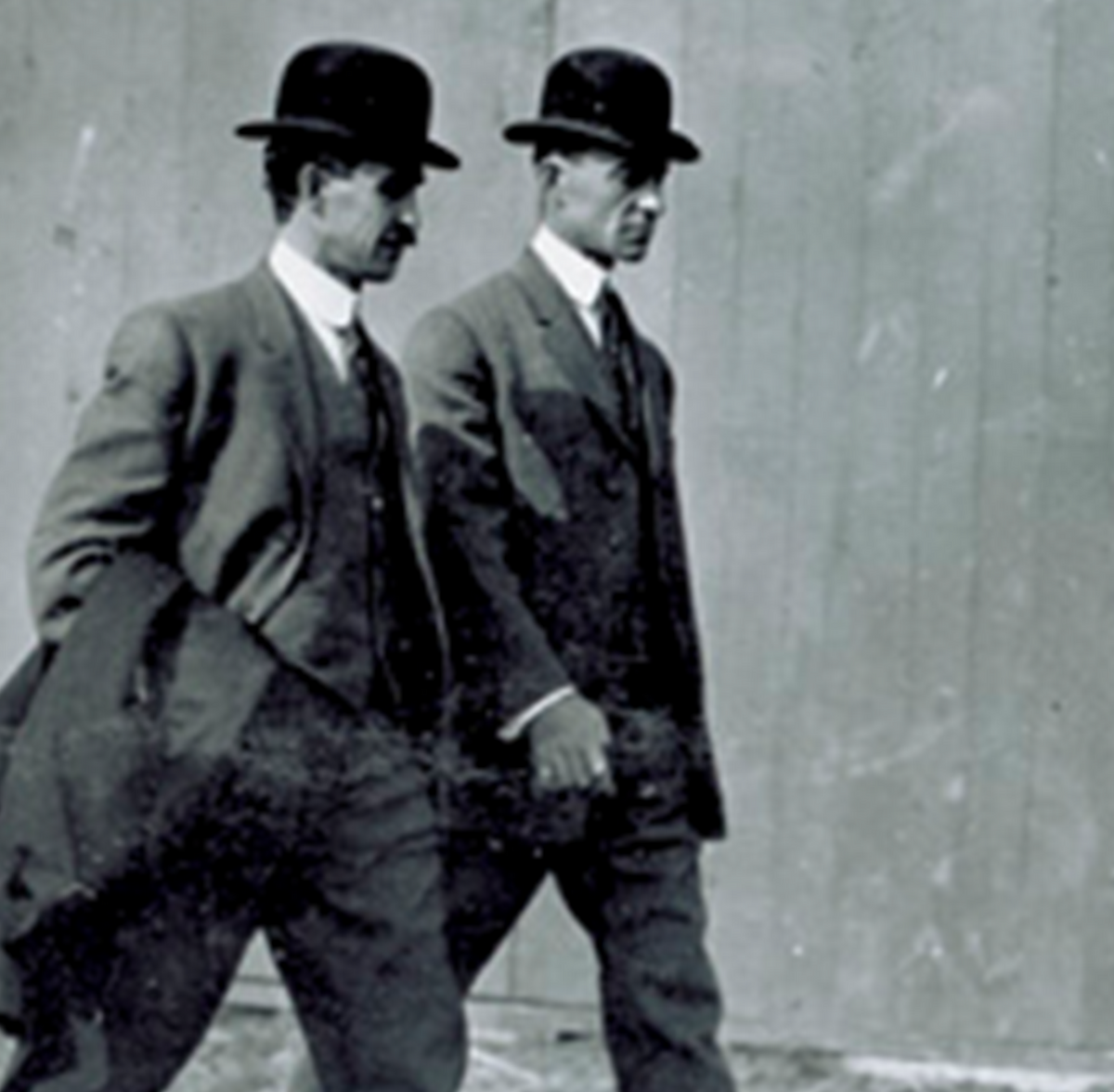 Archival photograph of Wilbur and Orville Wright.